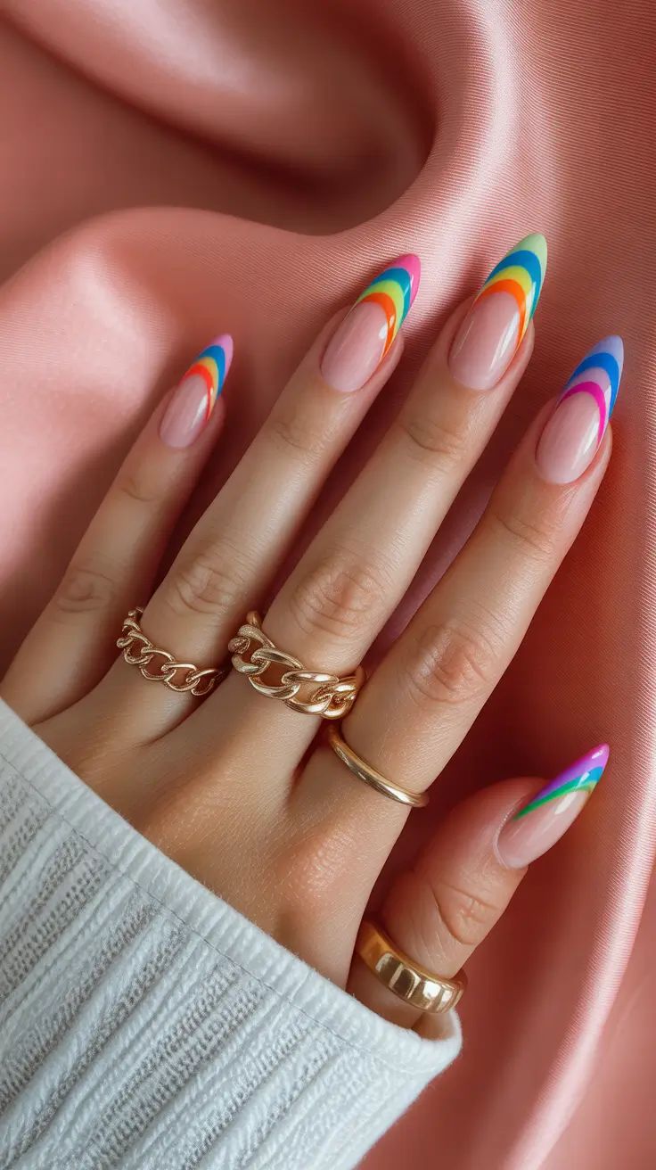 15 Gorgeous Rainbow Nail Ideas