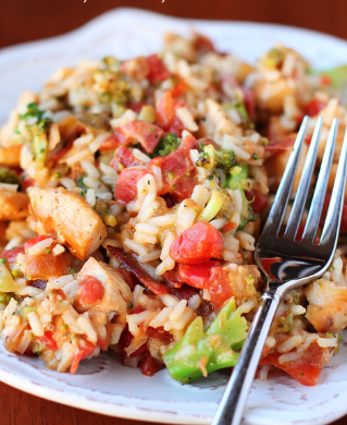 Chicken Broccoli Rice Cheese Casserole