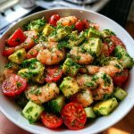 Rich Mediterranean Shrimp and Avocado Salad