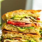 Turkey Avocado Club Sandwich