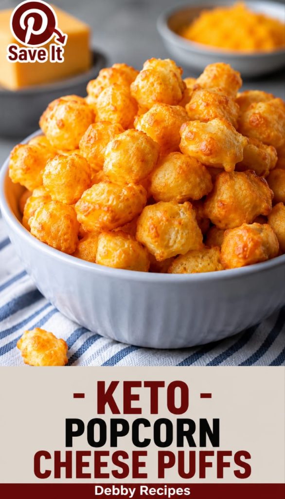 Keto Popcorn Cheese Puffs