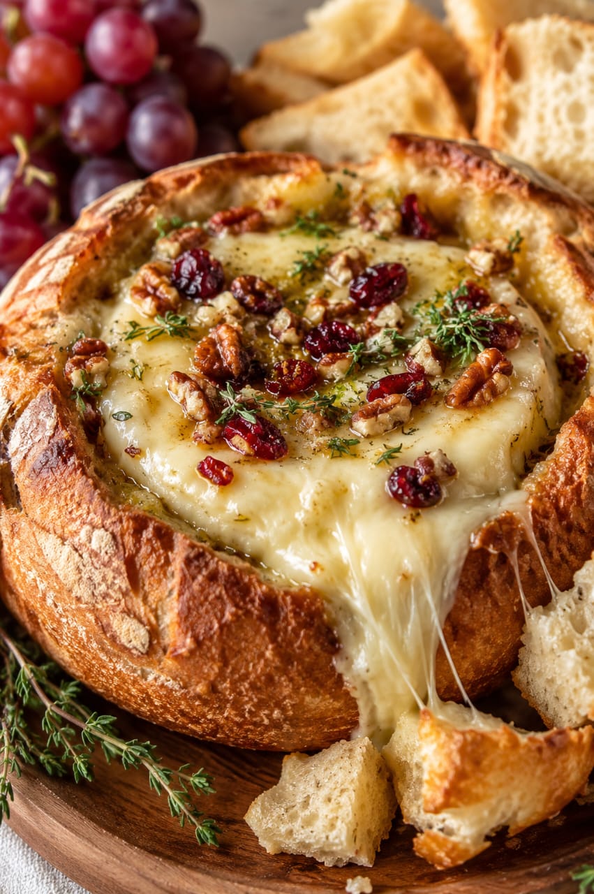 Incredible Baked Brie In A Bread Bowl