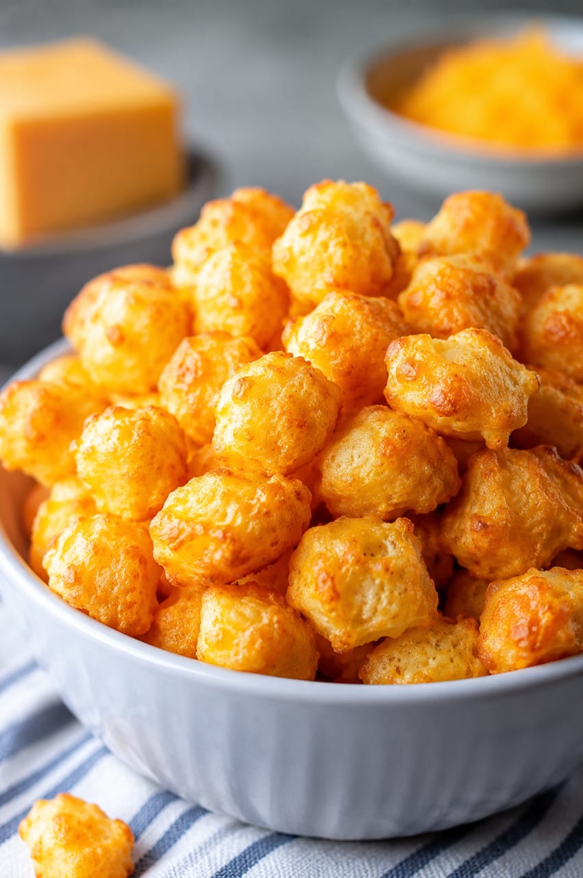 Keto Popcorn Cheese Puffs