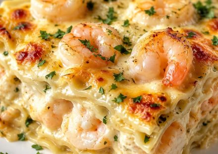 Shrimp Scampi Lasagna