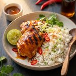 Spicy Maple Chicken And Coconut Rice