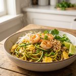 Zucchini Noodle Pad Thai With Shrimp